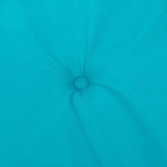 Coussins de chaise à dossier haut 2 pcs turquoise tissu – Image 5