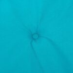 Coussins de chaise à dossier haut 6 pcs turquoise tissu – Image 5