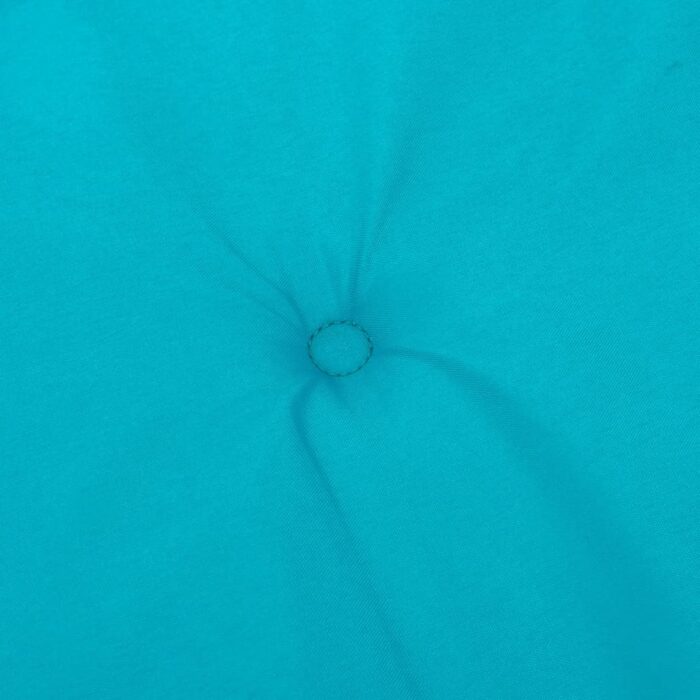 Coussins de chaise à dossier haut 6 pcs turquoise tissu – Image 5