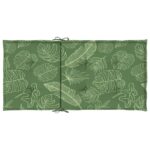 Coussins de chaise à dossier bas lot de 4 modèle de feuille – Image 4