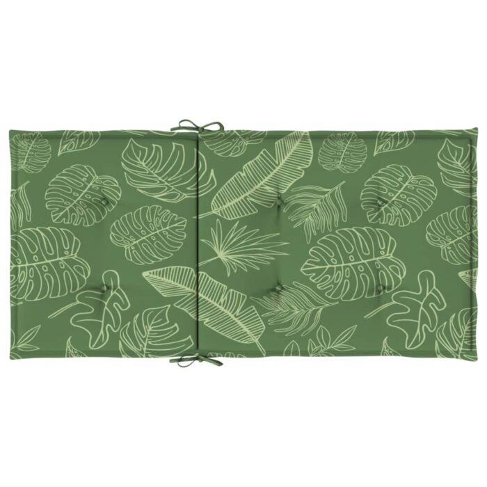 Coussins de chaise à dossier bas lot de 4 modèle de feuille – Image 4