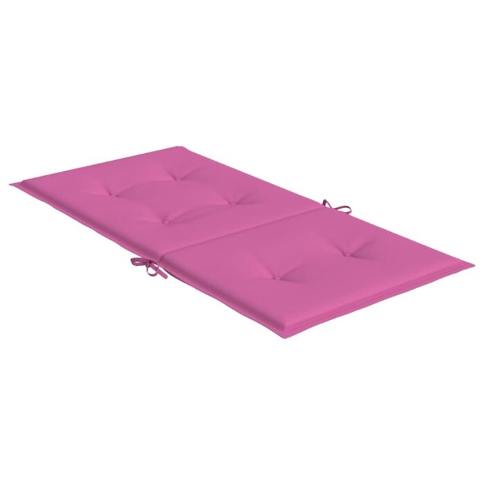 Coussins de chaise à dossier bas lot de 6 rose tissu – Image 3