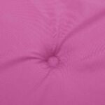 Coussins de chaise à dossier bas lot de 6 rose tissu – Image 5