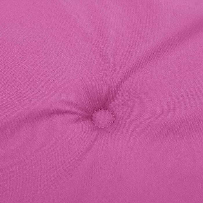 Coussins de chaise à dossier bas lot de 6 rose tissu – Image 5