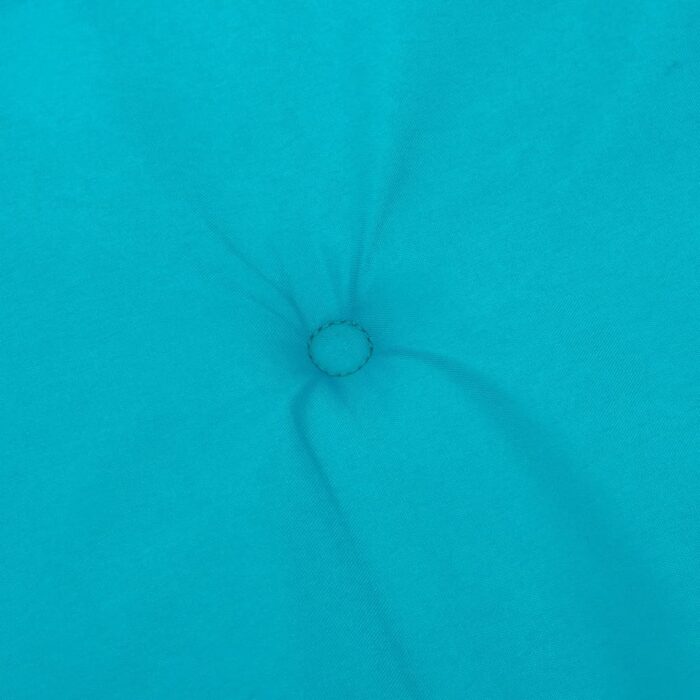 Coussins de chaise à dossier bas lot de 6 turquoise tissu – Image 5