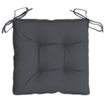 Coussins de chaise lot de 6 anthracite 40x40x7 cm – Image 3