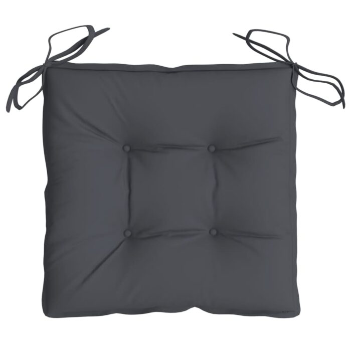 Coussins de chaise lot de 6 anthracite 40x40x7 cm – Image 3
