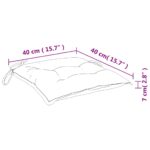 Coussins de chaise lot de 2 bleu clair 40x40x7 cm tissu oxford – Image 7