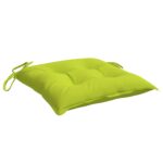 Coussins de chaise lot de 4 vert brillant 40x40x7 cm – Image 2