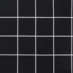 Coussins de chaise lot de 4 carreaux noir 40x40x7 cm tissu – Image 7