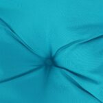 Coussins de chaise lot de 2 turquoise 40x40x7 cm tissu – Image 6