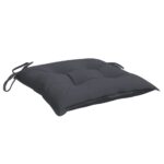 Coussins de chaise lot de 6 anthracite 50x50x7 cm tissu oxford – Image 2