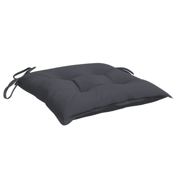 Coussins de chaise lot de 6 anthracite 50x50x7 cm tissu oxford – Image 2