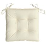 Coussins de chaise lot de 6 blanc crème 50x50x7 cm tissu oxford – Image 3