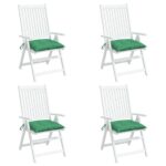 Coussins de palette lot de 4 vert 50x50x7 cm tissu oxford