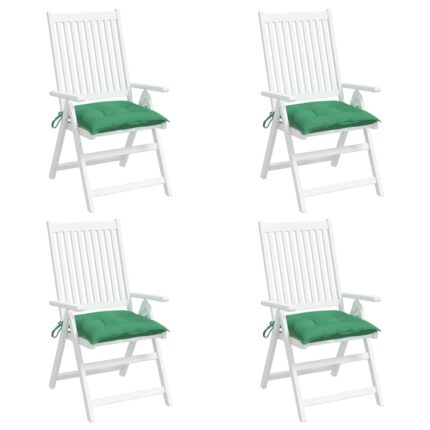 Coussins de palette lot de 4 vert 50x50x7 cm tissu oxford