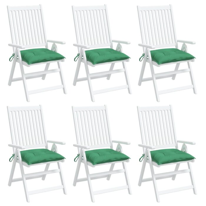 Coussins de palette lot de 6 vert 50x50x7 cm tissu oxford – Image 1