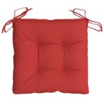 Coussins de palette lot de 4 rouge 50x50x7 cm tissu oxford – Image 3