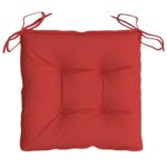 Coussins de palette lot de 6 rouge 50x50x7 cm tissu oxford – Image 3