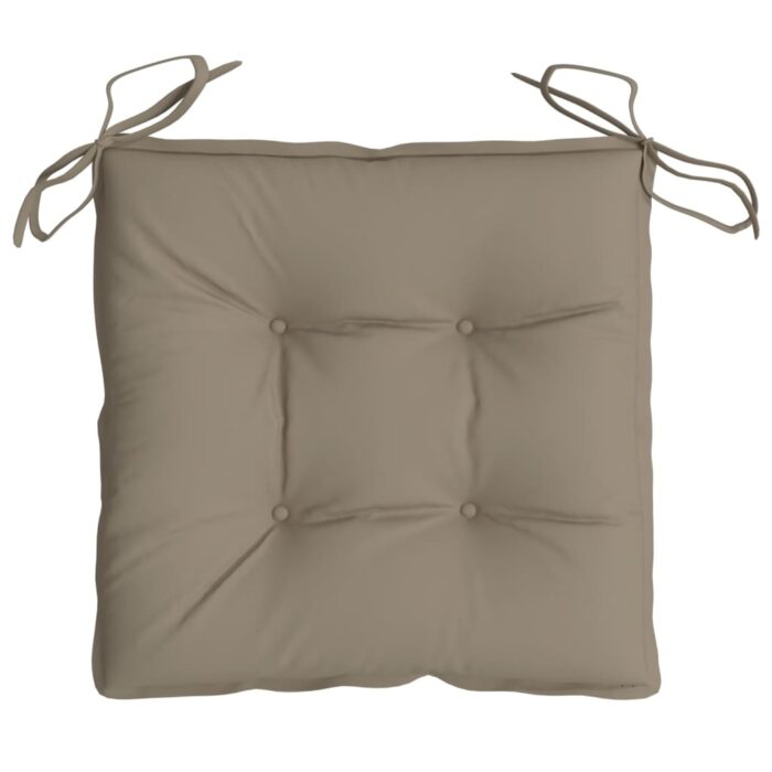 Coussins de palette lot de 2 taupe 50x50x7 cm tissu oxford – Image 3