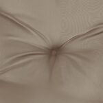 Coussins de palette lot de 2 taupe 50x50x7 cm tissu oxford – Image 4