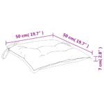 Coussins de palette lot de 2 taupe 50x50x7 cm tissu oxford – Image 6