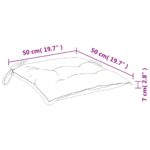 Coussins de palette lot de 2 taupe 50x50x7 cm tissu oxford – Image 7