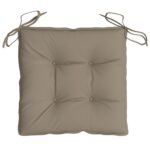 Coussins de palette lot de 4 taupe 50x50x7 cm tissu oxford – Image 3