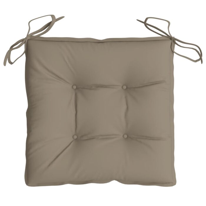 Coussins de palette lot de 4 taupe 50x50x7 cm tissu oxford – Image 3