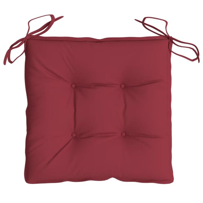 Coussins de palette lot de 2 rouge bordeaux 50x50x7 cm – Image 3