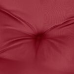 Coussins de palette lot de 2 rouge bordeaux 50x50x7 cm – Image 4