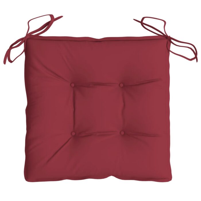Coussins de palette lot de 4 rouge bordeaux 50x50x7 cm – Image 3