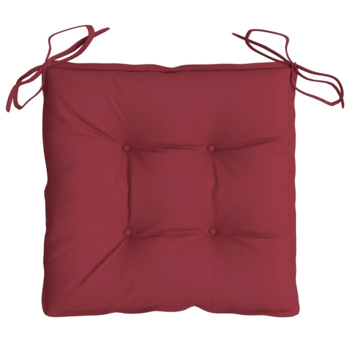Coussins de palette lot de 6 rouge bordeaux 50x50x7 cm – Image 3