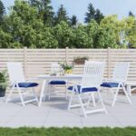 Coussins de palette lot de 4 bleu 50x50x7 cm tissu oxford – Image 2