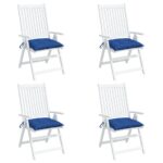 Coussins de palette lot de 4 bleu 50x50x7 cm tissu oxford
