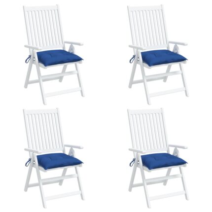 Coussins de palette lot de 4 bleu 50x50x7 cm tissu oxford