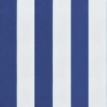 Coussins de chaise lot de 6 rayures bleues blanches 50x50x7 cm – Image 7