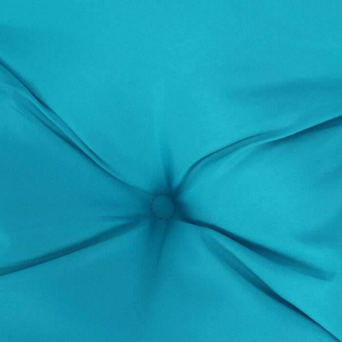 Coussins de chaise lot de 4 turquoise 50x50x7 cm tissu oxford – Image 6