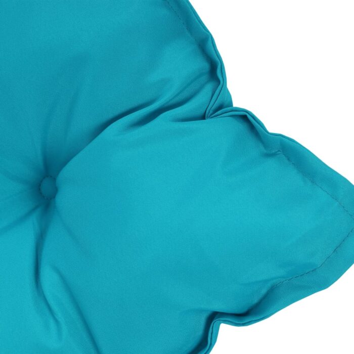 Coussins de chaise lot de 6 turquoise 50x50x7 cm tissu oxford – Image 5