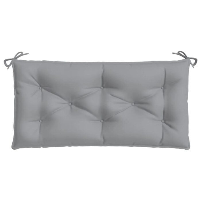 Coussin de banc de jardin gris 100x50x7 cm tissu oxford – Image 2