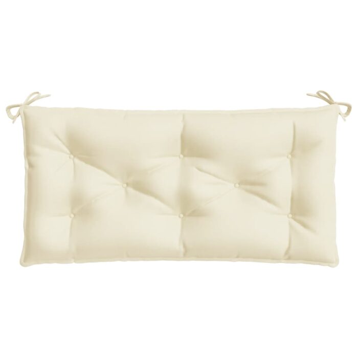 Coussin de banc de jardin crème 100x50x7 cm tissu oxford – Image 2