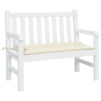 Coussin de banc de jardin crème 100x50x7 cm tissu oxford