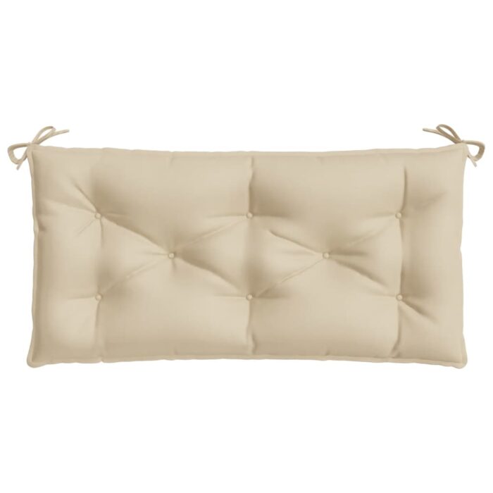 Coussin de banc de jardin beige 100x50x7 cm tissu oxford – Image 2