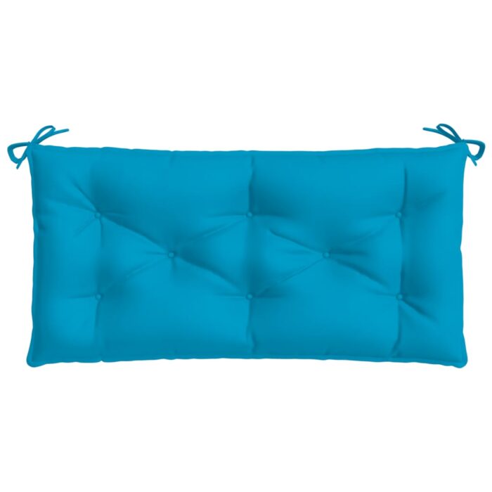 Coussin de banc de jardin bleu clair 100x50x7 cm tissu oxford – Image 2