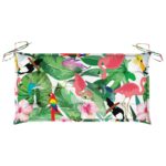 Coussin de banc de jardin multicolore 100x50x7 cm tissu oxford – Image 3