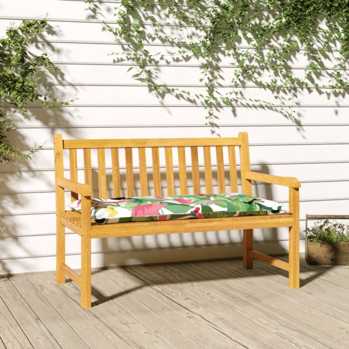 Coussin de banc de jardin multicolore 100x50x7 cm tissu oxford – Image 1