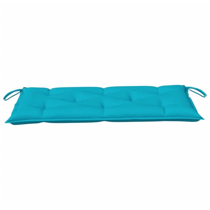 Coussin de banc de jardin turquoise 100x50x7 cm tissu oxford – Image 2