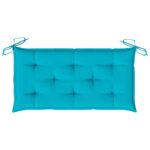 Coussin de banc de jardin turquoise 100x50x7 cm tissu oxford – Image 3