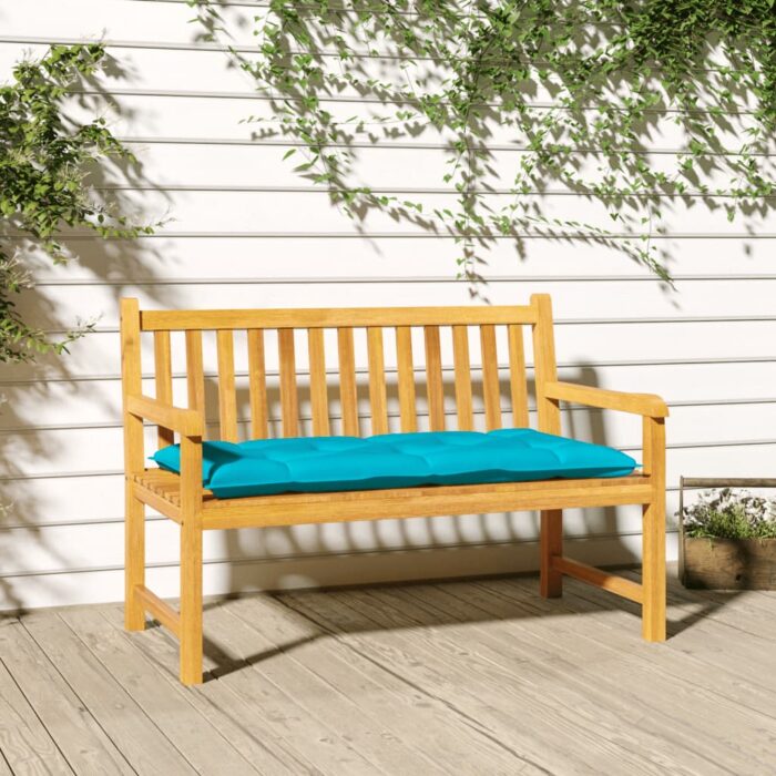 Coussin de banc de jardin turquoise 100x50x7 cm tissu oxford – Image 1