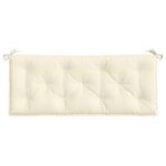 Coussin de banc de jardin crème 120x50x7 cm tissu oxford – Image 2